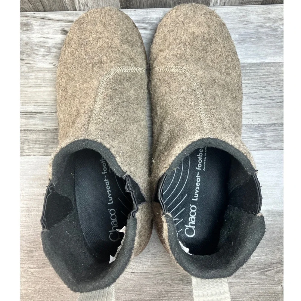 Chaco Mens Revel Chelsea Felted Wool Boots Brown JCH107493 Size 9